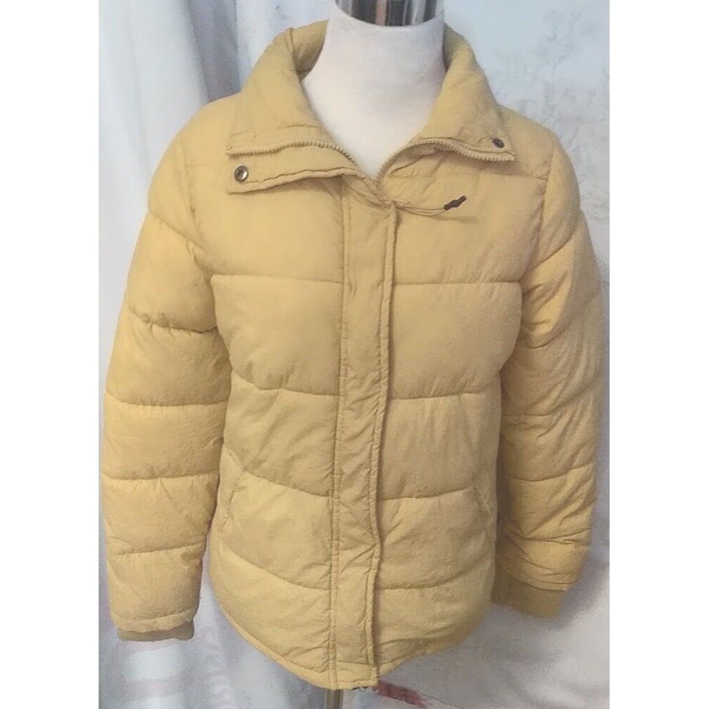 COTTON ON The Recycled Mother Puffer Zip Jacket Yellow Women"s Size Xs